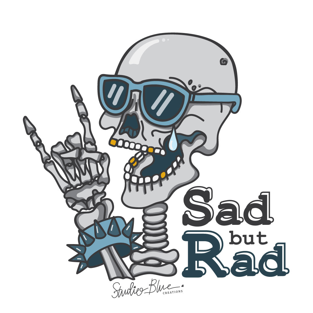 Sad but Rad sticker